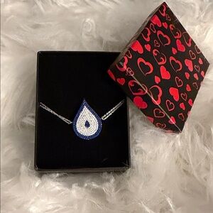 Blue and Silver Teardrop bracelet from Turkey